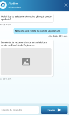 screenshot of Aladino by Digevo